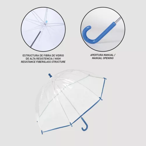 Disney Jégvarázs Sisterhood gyerek átlátszó esernyő Ø71 cm