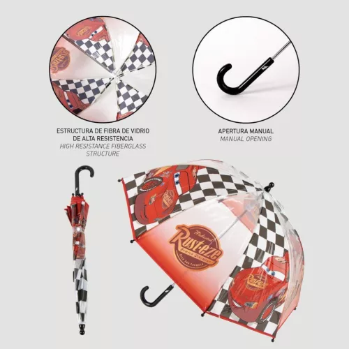 Disney Verdák Flag gyerek átlátszó esernyő Ø71 cm