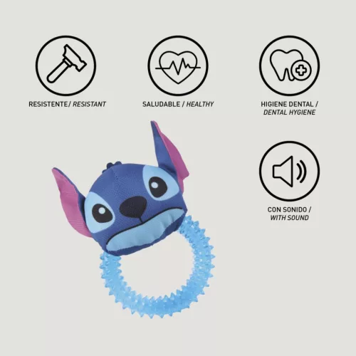 Disney Lilo és Stitch, A csillagkutya Alien sípoló TPR kutyajáték 20 cm