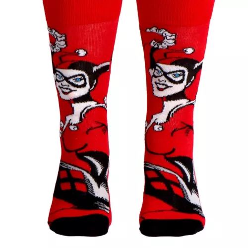 Harley Quinn Red felnőtt hosszú szárú zokni 36/43