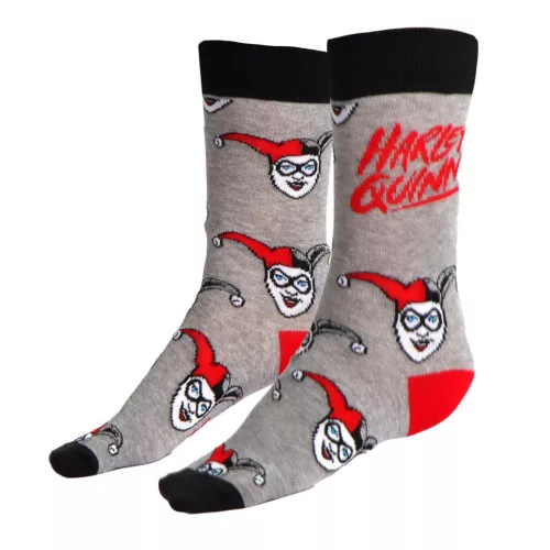 Harley Quinn Grey felnőtt hosszú szárú zokni 36/43