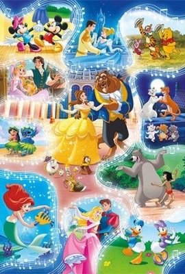 Clementoni 24 db-os Super Color Maxipuzzle Disney  24204