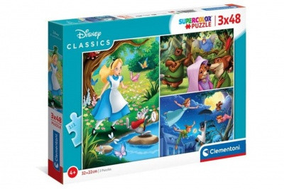 Clementoni 25267  3x48 db puzzle Disney Klasszikusok