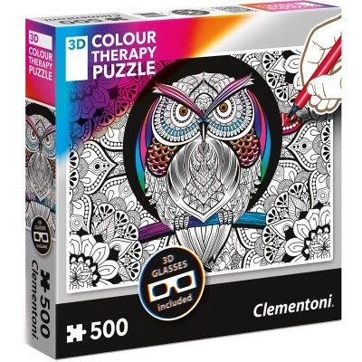 Clementoni 500 DB-OS COLOR THERAPY 3D PUZZLE- BAGOL