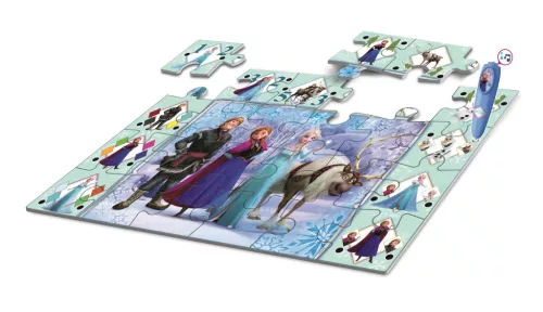 Clementoni Disney Jégvarázs Ice Kingdom interaktív 24 db-os puzzle