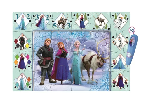 Clementoni Disney Jégvarázs Ice Kingdom interaktív 24 db-os puzzle