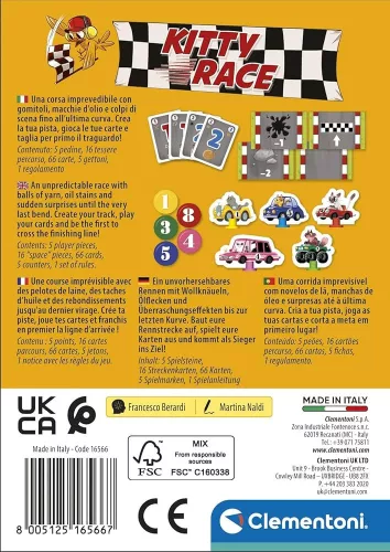 Clementoni Mini társasjáték Kitty Race 