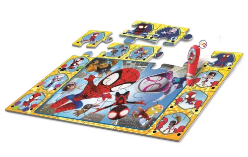 Pókember Spidey and Friends interaktív 24 db-os puzzle Clementoni