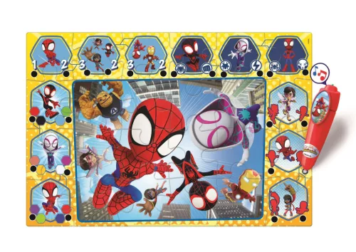 Pókember Spidey and Friends interaktív 24 db-os puzzle Clementoni