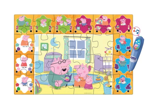 Clementoni Peppa malac Reading interaktív 24 db-os puzzle