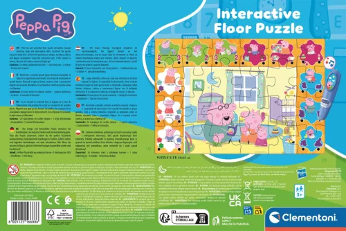 Peppa malac Reading interaktív 24 db-os puzzle Clementoni