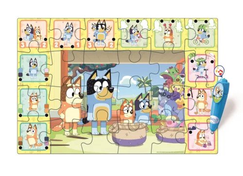 Bluey Playtime interaktív 24 db-os puzzle Clementoni