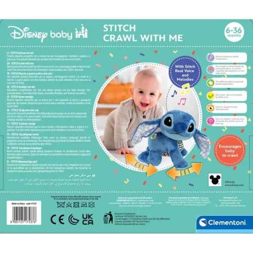 Clementoni Disney Lilo és Stitch, A csillagkutya Cute interaktív mászó plüss figura