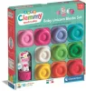 Clementoni Színes Clemmy Unicorn puha építőkocka szett 10 db-os figurával