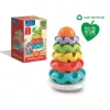 Clementoni Színes piramis Stacking Rings építőjáték 5 db-os