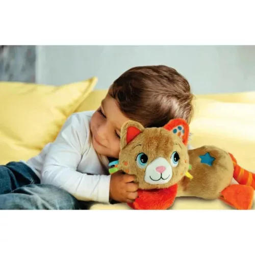 Cicás Tummy-Time elalvást segítő plüss játék Clementoni