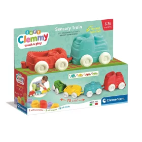   Clementoni Színes Clemmy készségfejlesztő szenzoros vonat 