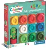Clementoni Színes Clemmy puha építőkocka szett 10 db-os figurával