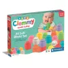 Clementoni Színes Clemmy puha építőkocka szett 20 db-os