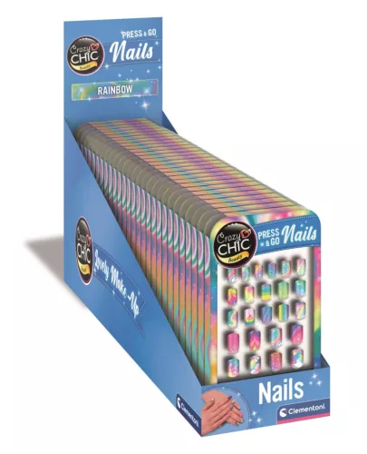 Crazy Chic Rainbow műköröm készlet Clementoni