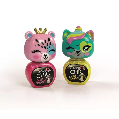 Clementoni Crazy Chic Lovely Bears csillámos körömlakk szett 