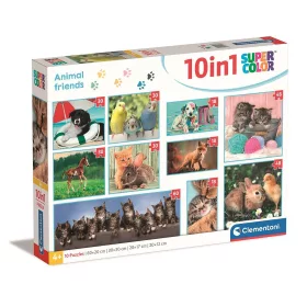 Clementoni Állatos Friends 10 az 1-ben puzzle