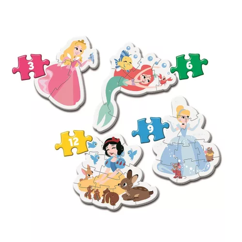 Clementoni Disney Hercegnők My First baba forma puzzle