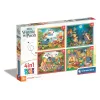 Clementoni Disney Micimackó Fun Days Forever 4 az 1-ben puzzle
