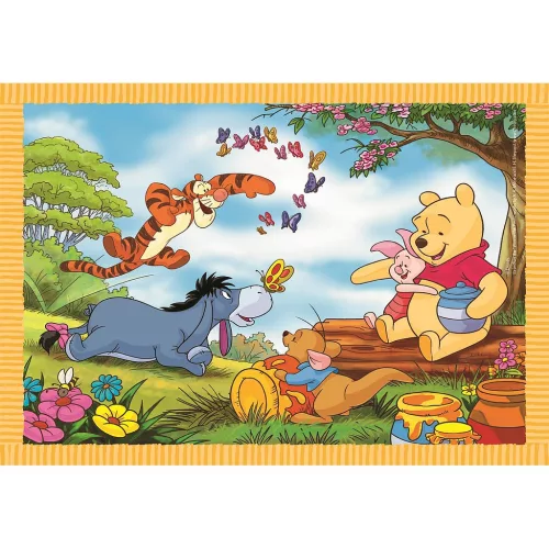 Clementoni Disney Micimackó Fun Days Forever 4 az 1-ben puzzle