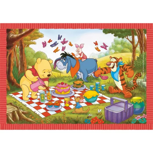 Clementoni Disney Micimackó Fun Days Forever 4 az 1-ben puzzle