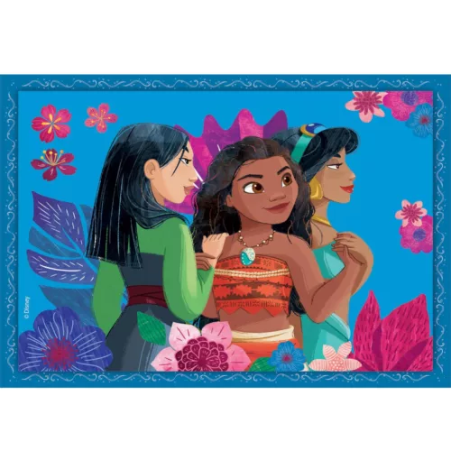 Clementoni Disney Hercegnők Whimsical 4 az 1-ben puzzle