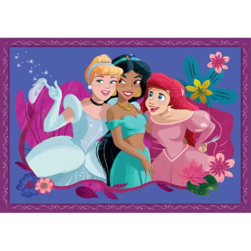 Clementoni Disney Hercegnők Whimsical 4 az 1-ben puzzle
