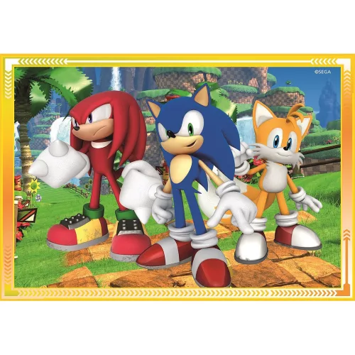 Clementoni Sonic a sündisznó Save the Day 4 az 1-ben puzzle