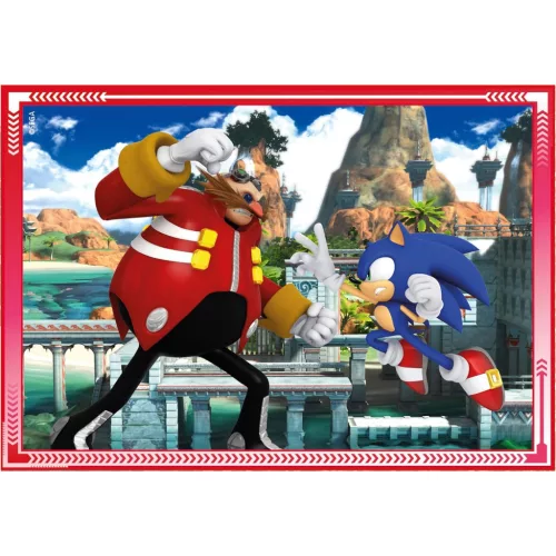 Clementoni Sonic a sündisznó Save the Day 4 az 1-ben puzzle