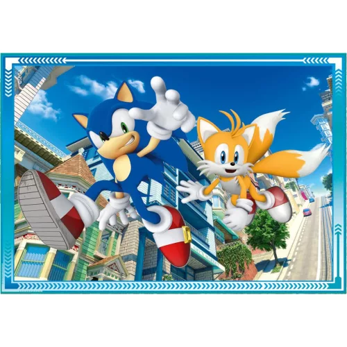 Clementoni Sonic a sündisznó Save the Day 4 az 1-ben puzzle