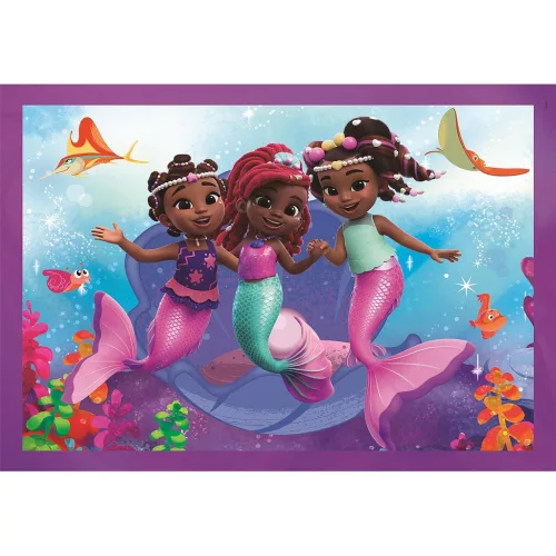 Clementoni Disney Hercegnők Junior Ariel 4 az 1-ben puzzle