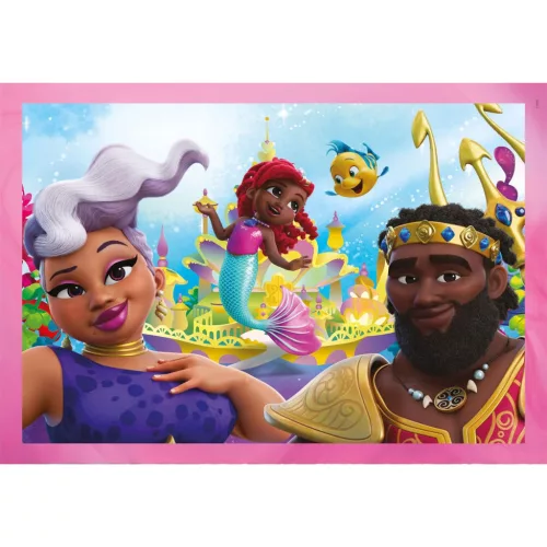 Clementoni Disney Hercegnők Junior Ariel 4 az 1-ben puzzle