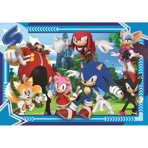 Clementoni Sonic a sündisznó Crew 300 db-os puzzle