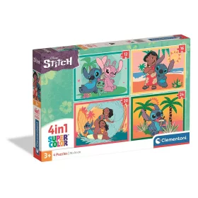   Clementoni Disney Lilo és Stitch, A csillagkutya Ohana Moments 4 az 1-ben puzzle