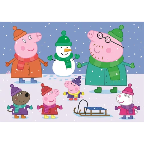 Clementoni Peppa malac Snow 104 db-os maxi puzzle