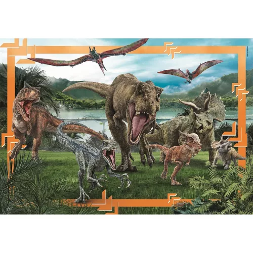 Clementoni Jurassic World Predator-Prey 104 db-os maxi puzzle 