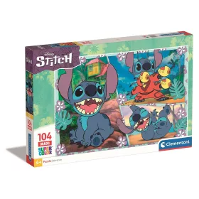   Clementoni Disney Lilo és Stitch, A csillagkutya Plasma Blaster 104 db-os maxi puzzle