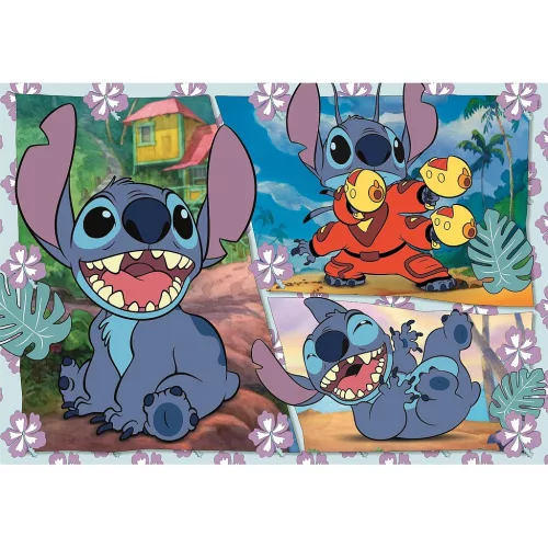 Clementoni Disney Lilo és Stitch, A csillagkutya Plasma Blaster 104 db-os maxi puzzle