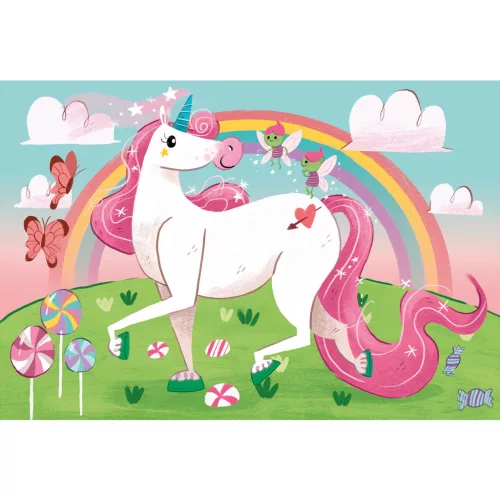 Clementoni Unikornis Believe 2x20 db-os puzzle