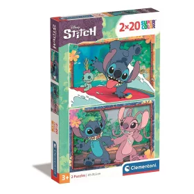   Clementoni Disney Lilo és Stitch, A csillagkutya Angel 2x20 db-os puzzle
