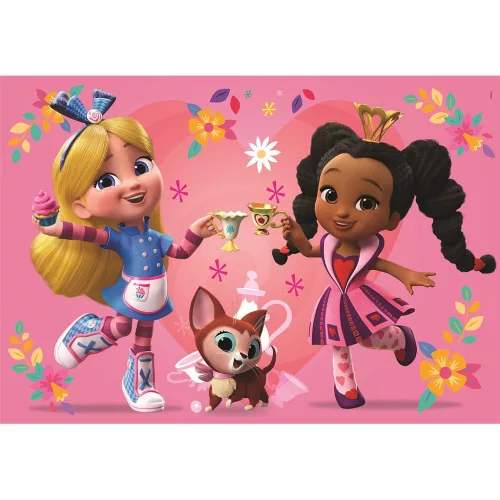 Clementoni Disney Alice Csodaország cukrászdája Flowers 2x60 db-os puzzle