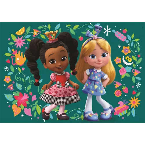 Clementoni Disney Alice Csodaország cukrászdája Flowers 2x60 db-os puzzle