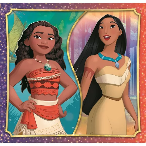 Clementoni Disney Hercegnők Portrait 3x48 db-os puzzle