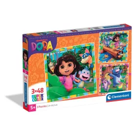   Clementoni Dóra, a felfedező Jungle Quest 3x48 db-os puzzle