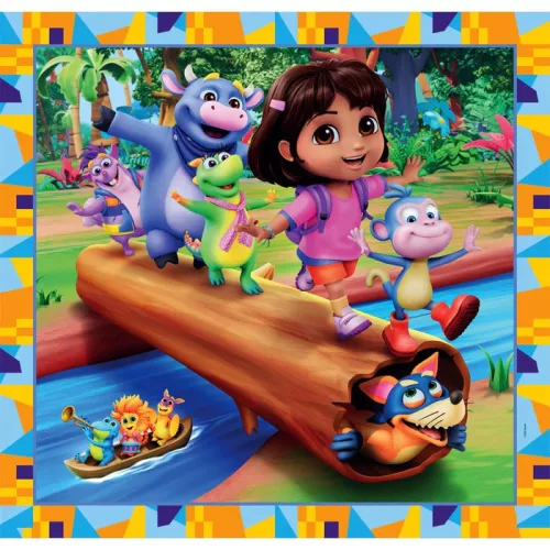 Clementoni Dóra, a felfedező Jungle Quest 3x48 db-os puzzle